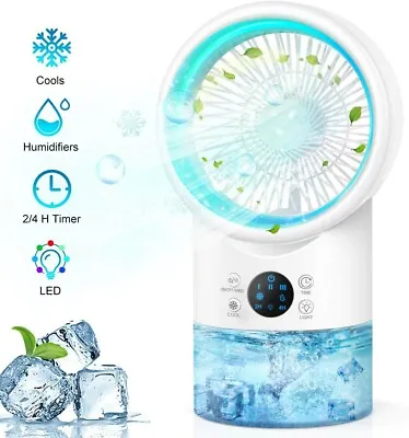 Portable Air Conditioner Fan Personal Evaporative Air Cooler Super Quiet Desk F • $59.99