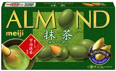 Meiji Almond Chocolate Matcha 58g Japanese Candy S12 • $6.99