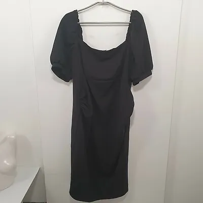 $24.25 • Buy Asos Black Plus Size OffShoulder Dress Sz 20