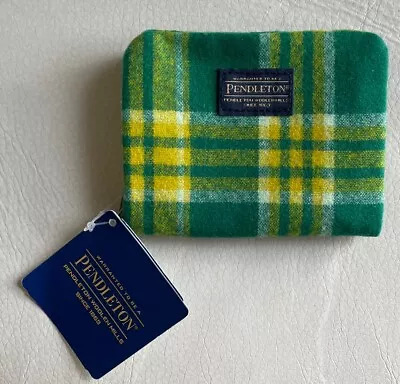 New NWT Pendleton Mini Accordion Wallet Yellow Green White Wool St Patricks Gift • $19.99