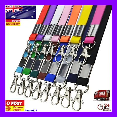 Lanyard ID Key Holder Clip Name Tag ID Card Holder Neck Strap FREE POSTAGE • $3.69