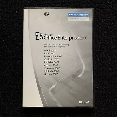 Microsoft Office Enterprise 2007 (Home Use) W/Key (Word PowerPoint Excel Etc) • $14.99