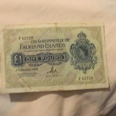 1982 Falkland Island £1 One Pound Bank Note • £150