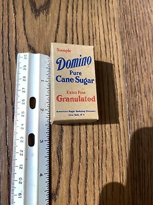 Vintage Domino Sugar | Sample Box | Pure Cane Sugar | Empty | 1930s 1940s • $12.50