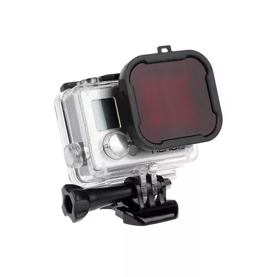 $29.95 • Buy Red Lens Filters For GoPro Hero 3+ & Hero 4 - Accessories For GoPro