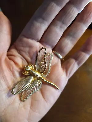 Vintage Monet Dragonfly Pin • $12