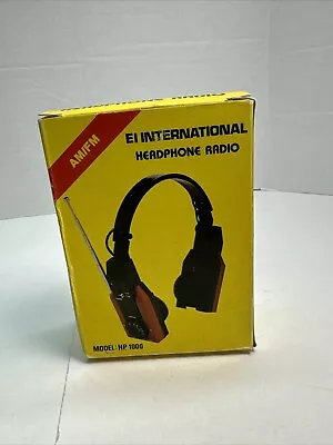 Vintage International AM/FM Stereo Mini Headphone Radio HP-1000 New • $19.94