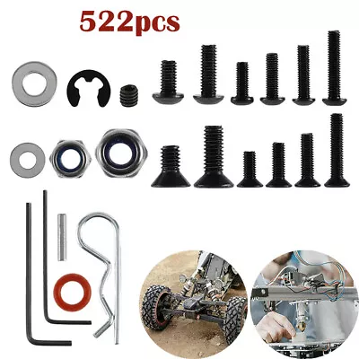£11.58 • Buy 522Pcs Screw & Nuts Kit Repair Screws Tool For 1/10 RC Car Traxxas TRX-4 Crawler