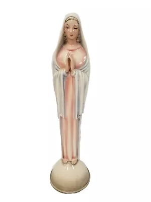 $143.99 • Buy Antique Goldscheider Wien Lady Of Lourdes Religious Ceramic Figure #7811