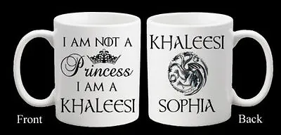 Personalised Game Of Thrones Khaleesi Daenerys Targaryen Dragon Photo Mug Gift • £8.99