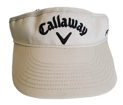 Callaway Visor Hat Cap Golf New Era FT Fusion Technology Tour I Series Khaki Tan • $9.99