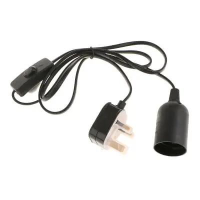 Light Bulb Socket (E27 ) - Lamp Holder To UK Plug Power Cord Adapter With • £8.88