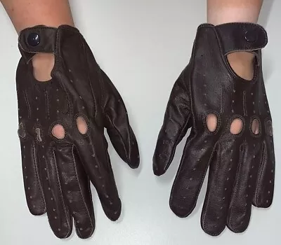 Men's Genuine Leather Driving Gloves Made With Original Sheep Skin Leather • $15