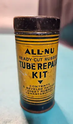 Vintage All-Nu Tube Repair Kit Advertising Tin Complete Kit • $19.95