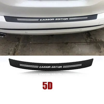 41  Car Parts Accessories 5D Carbon Fiber Door Plate Cover Anti Scratch Sticker • $11.99
