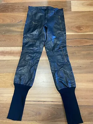 $245 • Buy 8 Scanlan Theodore Leather Pilot Pants  *BUY FIVE +ITEMS = FREE POST