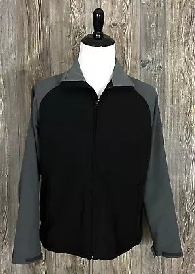 Zorrel Men's Softshell Jacket Coat Black/Grey Stretchy Size Large Style #Z1211 • $15