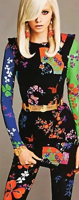 Bnwt! Versace X H&m Multicolor Amazing Silk Elastane Dress. Us 4 (6) Eur 34(36)  • $349