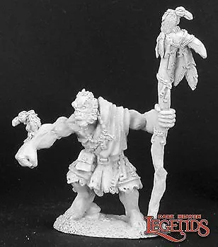 £4.89 • Buy Reaper Miniatures - 02980 : Quosk Ravensire, Half-Orc Druid DHL Metal