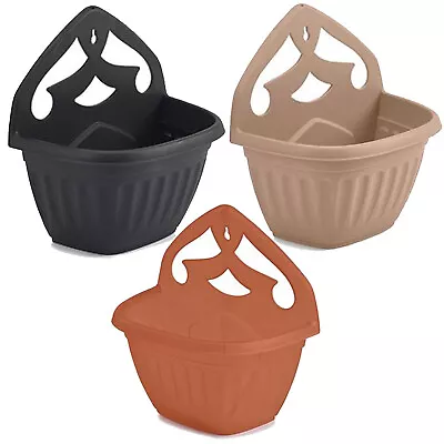 Venetian Wall Hanging Planter Plant Flower Pots Sturdy Plastic Base Home Garden • £6.99