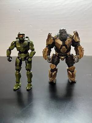 World Of Halo Infinite 2 Action Figure Pack Master Chief Vs. Brute Chieftain W3 • $6