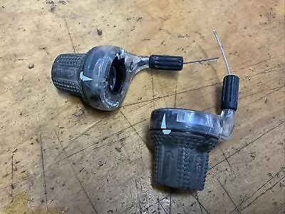 Vintage SRAM Gripshifter X-ray Clear Set 8 Speed Triple Pair  • $15.99