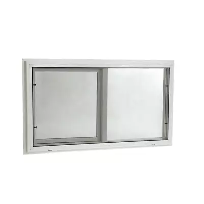 Tafco Basement Slider Window Vinyl Dual Pane Insulated Glass White 32 X 20 In. • $122.46