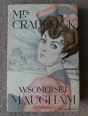 £10 • Buy Mrs. Craddock W. Somerset Maugham -  Vintage 50s Book Female Portrait Cover Art
