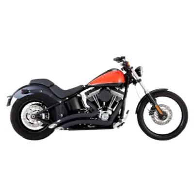 Vance Hines Black Big Radius Exhaust 1986-2017 Harley Softail 1800-2090 46069 • $899