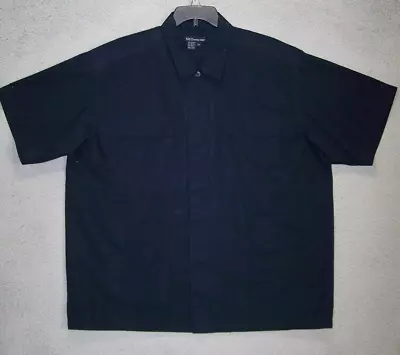 5.11 Tactical Series Shirt Adult 2XL XXL Black Short Sleeve Uniform Workwear Men • $26.24