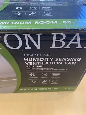 NEW Hampton Bay Humidity Sensing Ventilation Fan Medium Room 80 CFM - FREE SHIP! • $59.95