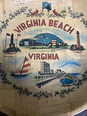 Vintage Bamboo Wicker Serving Tray - Virginia Beach  • $8