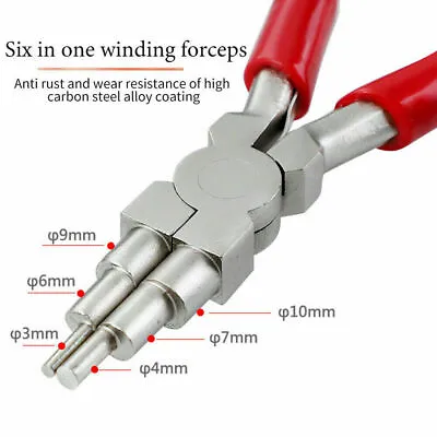 £10.99 • Buy BRAND NEW 6 In 1 Pliers Wire Looping Forming Bail Making Shaping Jump Ring 3-9 M