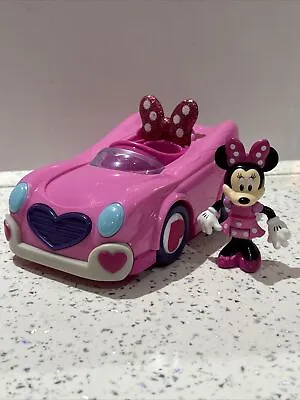 Disney FAMOSA - Articulated Minnie Mouse Figure & Minnie Mouse Car - Rare VGC • £12.90