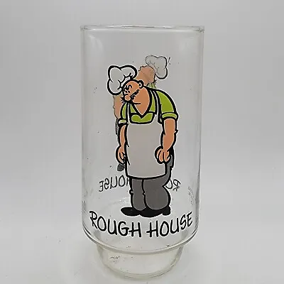 Vtg Coca-Cola Rough House Glass Tumbler 5.75   Kollect-A-Set Series Popeye 1975 • $16.78