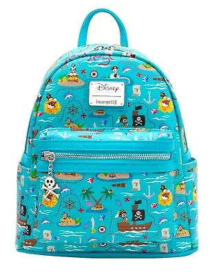 Loungefly Disney Pirate Mickey And Friends AOP Mini Backpack • $75