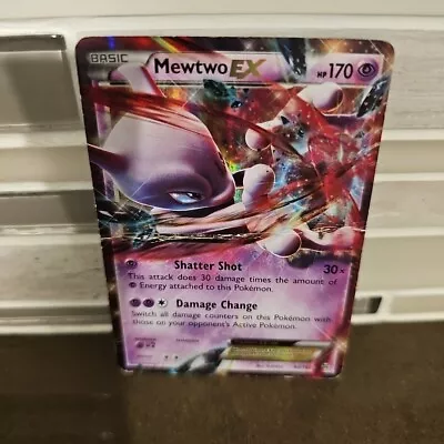 Mewtwo EX 62/162 XY BREAKthrough Ultra Rare Pokémon Card HP/DMG • $3.30