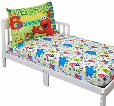 Sesame Street Elmo & Friends Toddler Sheet Set • $19.54