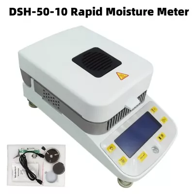 DSH-50-10 Rapid Moisture Meter 0.01g Lab Grain Halogen Moisture Meter 110V • $498.20