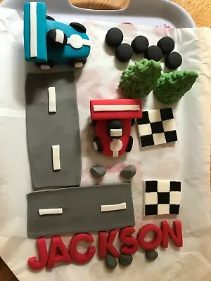 3D HANDMADE RACING CARS / F1 CAKE TOPPER / Birthday Topper • £19.95