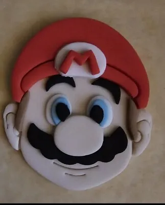 Edible Mario Cake Topper. Fondant Super Mario Birthday Cake  • £4.50