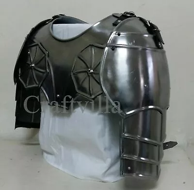 Gorget Shoulder Armor - Medieval Armor With Pauldrons - Medieval Knight Sr18 • $104.25