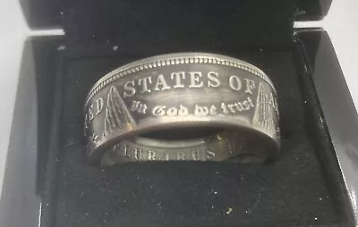 *AUTHENTIC*MORGAN Silver Dollar U.S. Hand Made Coin Ring (Sizes 9-22) SALE PRICE • $99