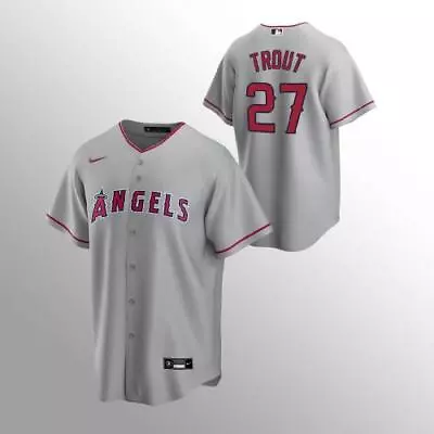 Mike Trout Angels Men's Jersey Gray - All Stitched • $44.99