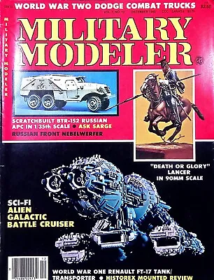 Military Modeler Magazine December 1980 Sci-Fi Alien Galactic Battle Cruiser • $15.99