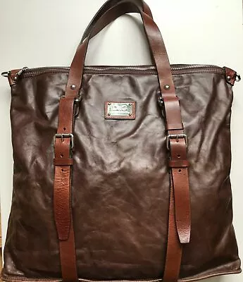 £325 • Buy RRP£995 New D&G Dolce & Gabbana Bag - Brown Leather Shopper Bag - Oversized