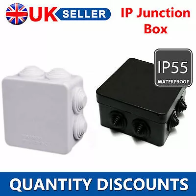 £3.65 • Buy Outdoor Waterproof Junction Box Case For Electric CCTV Cable Weatherproof IP65