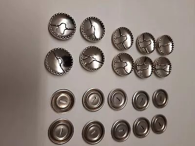 Self Cover Buttons Metal (SIZE 22mm)Made By FRYM 10 In The Pack • £3.99