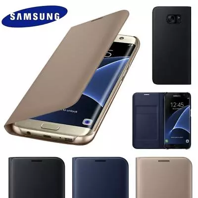 For Samsung Galaxy S10 S9 S8 Plus S7 Edge Case Cover Leather Wallet Book Phone • £2.95