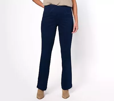 Women With Control Petite Elite Prime Stretch Jeans Ink Indigo 16 New • $33